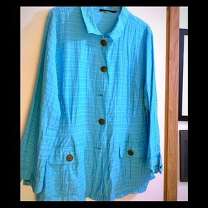 Blue Oversized Shirt